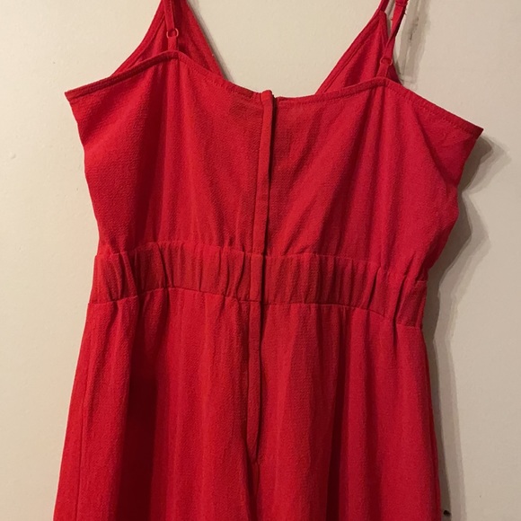 H&M Red wide leg jumpsuit - Picture 3 of 3